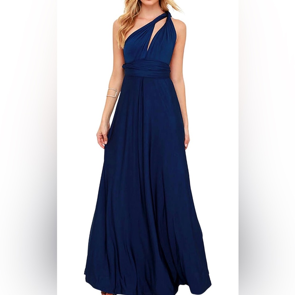 Navy convertible Maxi dress